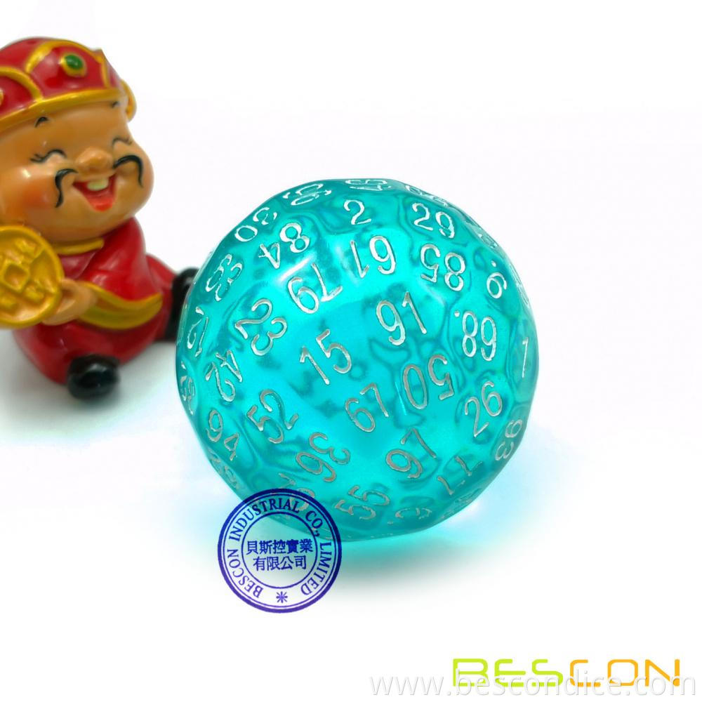 Ultimate 100 Sides Dice In Transparent Color 1 Ultimate 100 Sides Dice In Transparent Color 1